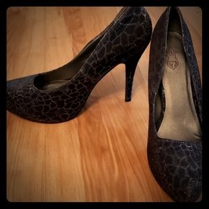 Black and Silver heels